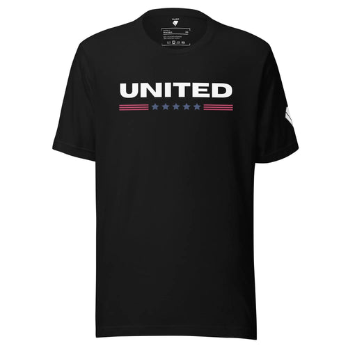 Unisex Athletic UNITED Shirt Black